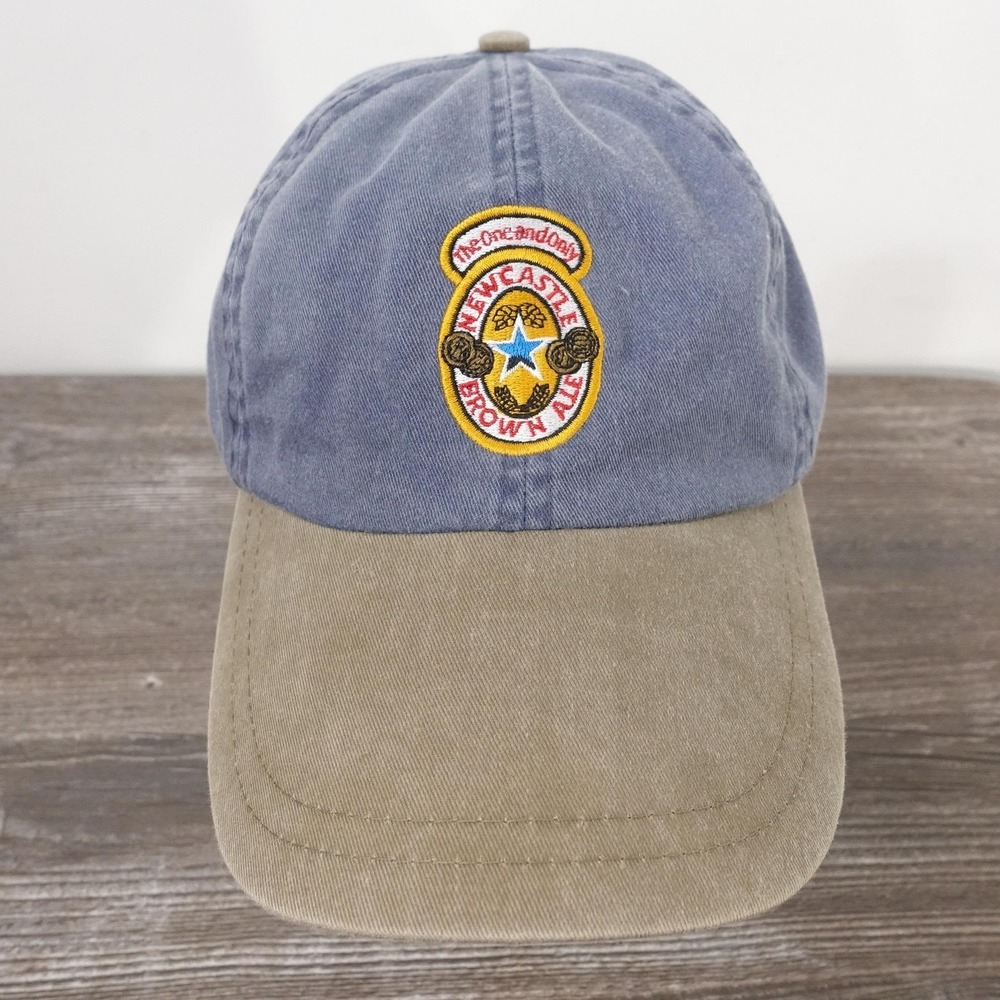 Newcastle Brown Ale BSL Hat Cap Strap Back One Size Blue Cotton Twill Beer